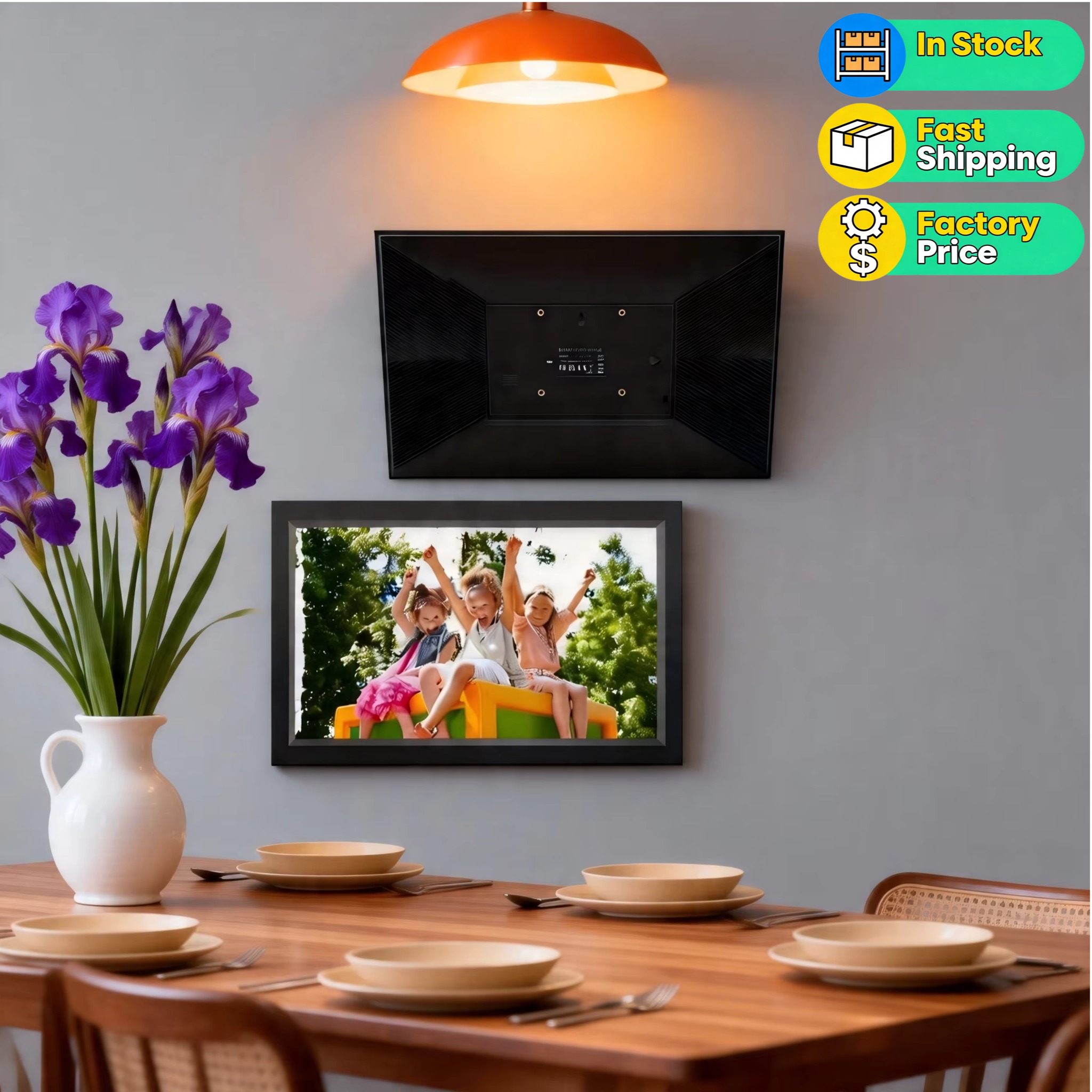 Digital Photo Frame Wifi - 15.6 Inch Large Smart Digital Photo