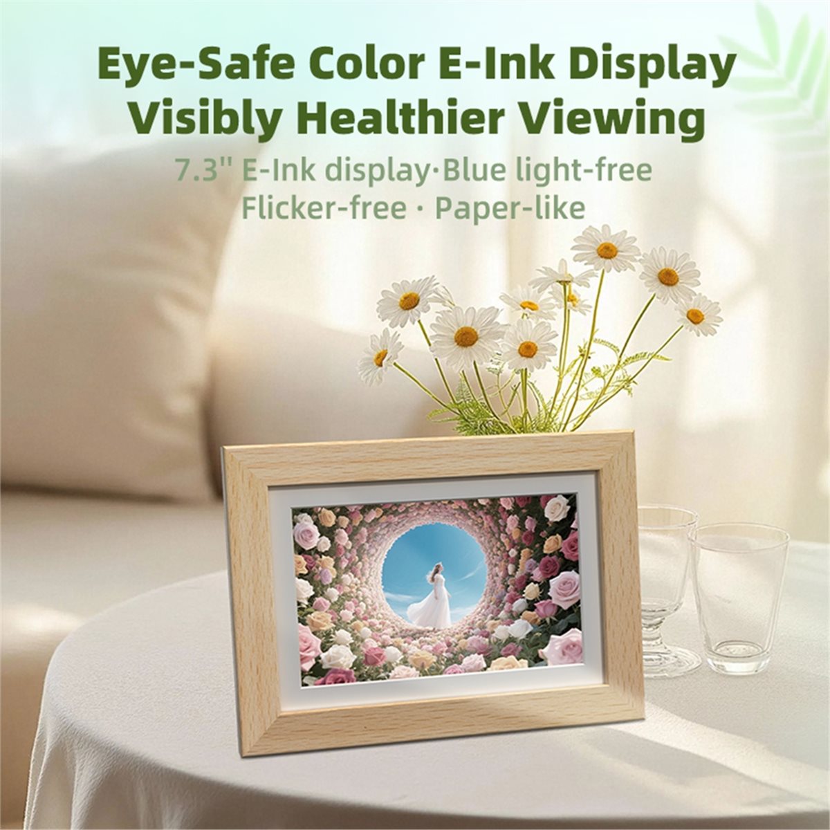 A73T 7.3'' Color E-Ink Display - огляд і ціна Digital Photo Frame Wifi