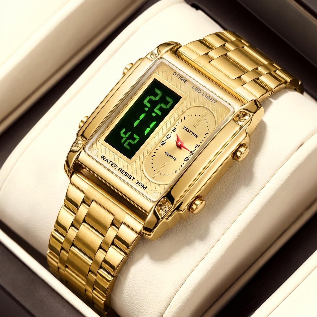 Two Time Zones Men's Digital S - огляд і ціна Digital Alarm Clock