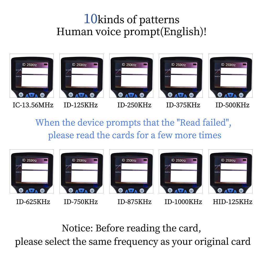 Handheld 10 Frequency RFID NFC - огляд і ціна Nfc Tag Programmable