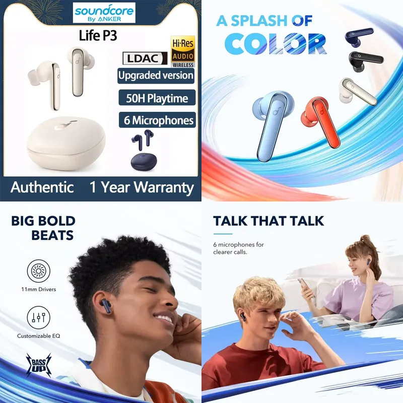 Brand For by Anker Life P3 Ear - огляд і ціна Earbuds Anc Wireless