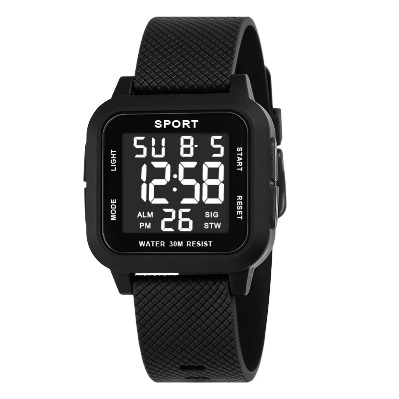 Black Sports Watch Men's Digit - огляд і ціна Digital Alarm Clock