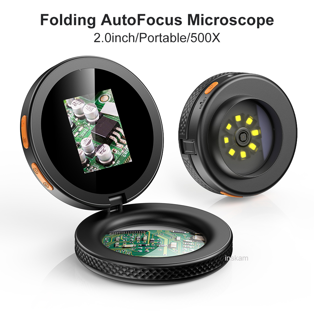 Autofocus Microscope Mini 500X - огляд і ціна Digital Magnifier Reading