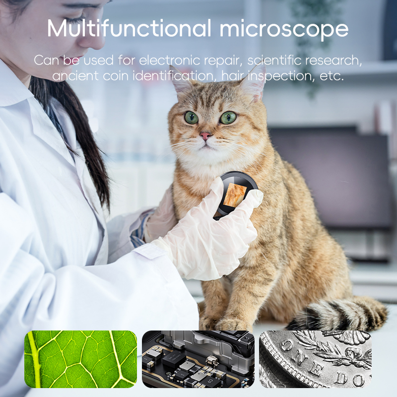 Autofocus Microscope Mini 500X - огляд і ціна Digital Magnifier Reading