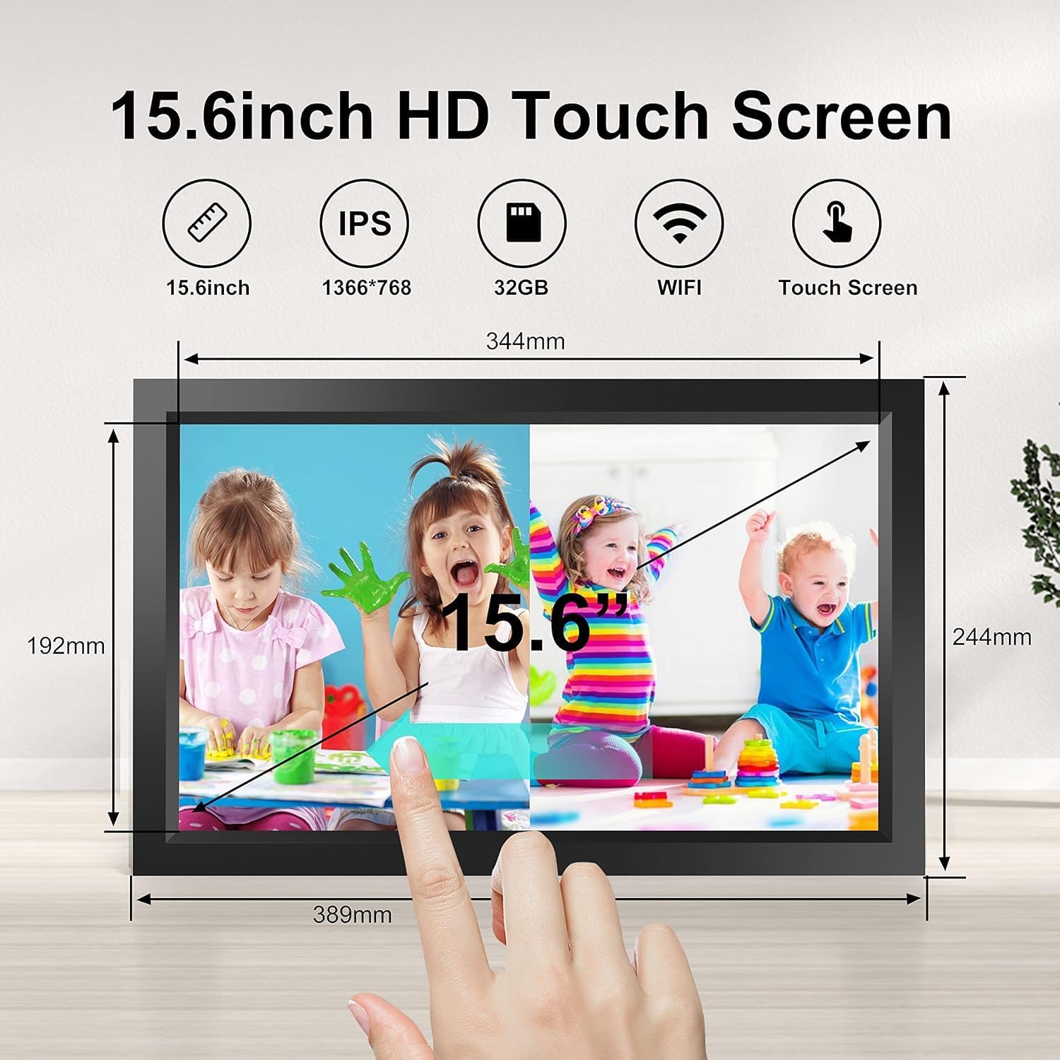 15.6 Inch Large Smart Digital  - огляд і ціна Digital Photo Frame Wifi