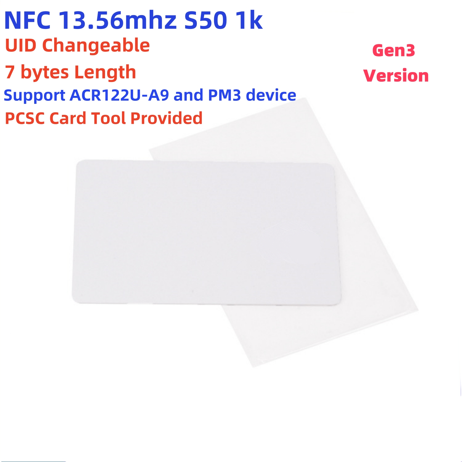 NFC RFID 13.56Mhz S50 1k with  - огляд і ціна Nfc Tag Programmable