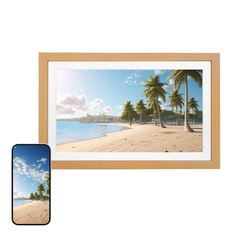 15.6-inch Wi-Fi Touch Wood Dig - огляд і ціна Digital Photo Frame Wifi