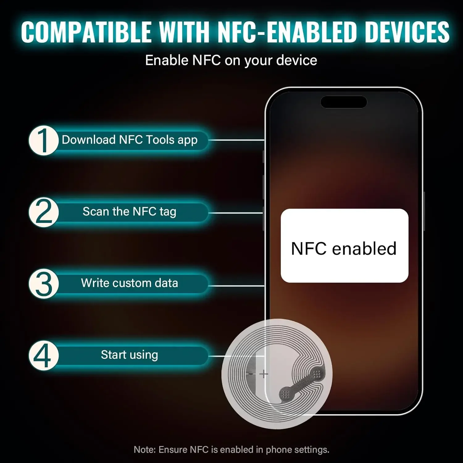 13.56MHz NTAG215 NFC Tag Stick - огляд і ціна Nfc Tag Programmable