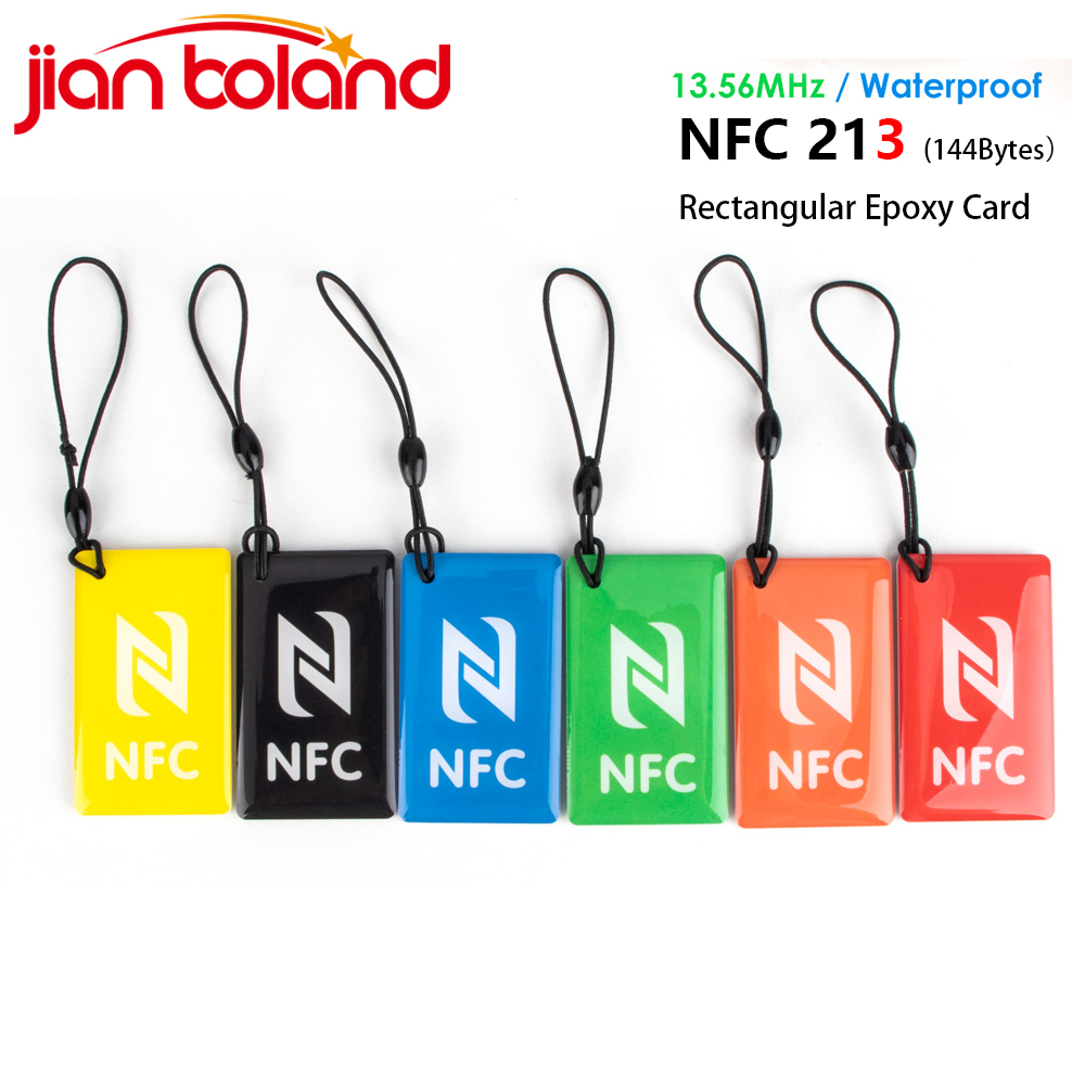 6pcs Rectangular 13.56MHz ISO1 - огляд і ціна Nfc Tag Programmable